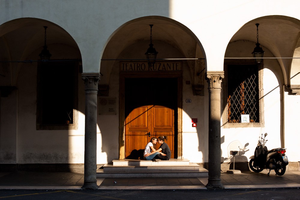Couple of young lovers in Padua